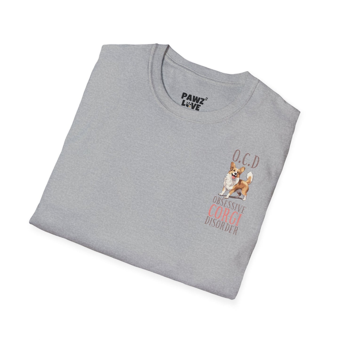 Backprint Softstyle T - Shirt "Corgi" - PAWZLOVE