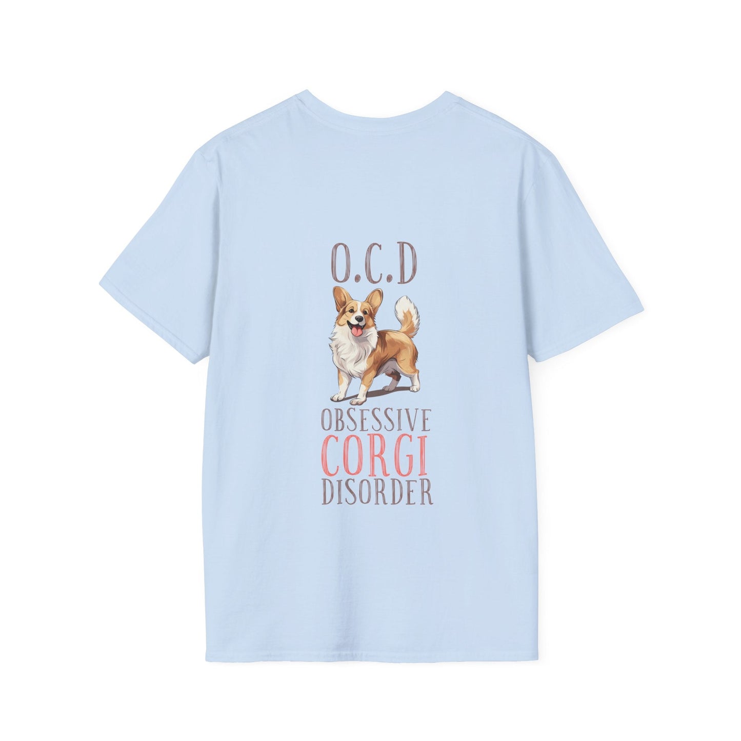 Backprint Softstyle T - Shirt "Corgi" - PAWZLOVE