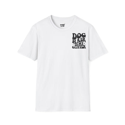 Backprint Softstyle T - Shirt "Dog hair is my Glitter" - PAWZLOVE