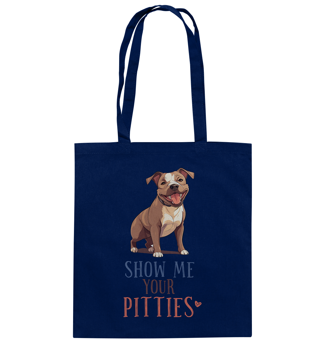 Baumwolltasche "Pitties" Farbe: Blau| Pawzlove