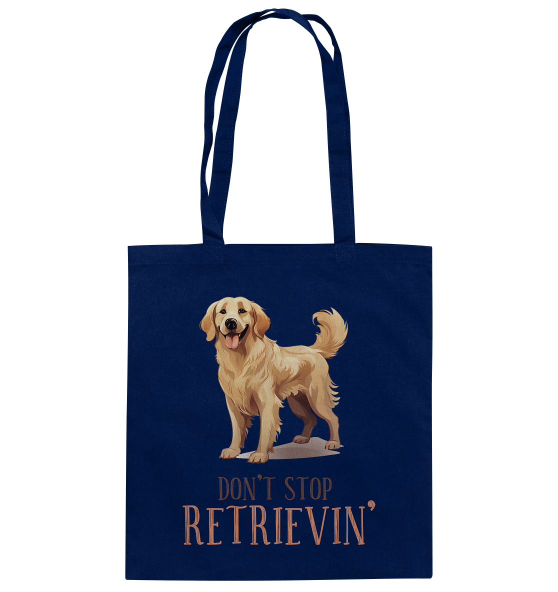 Baumwolltasche "Don't stop Retrievin'" Farbe: Blau| Pawzlove