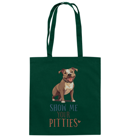 Baumwolltasche "Pitties" Farbe: Grün| Pawzlove