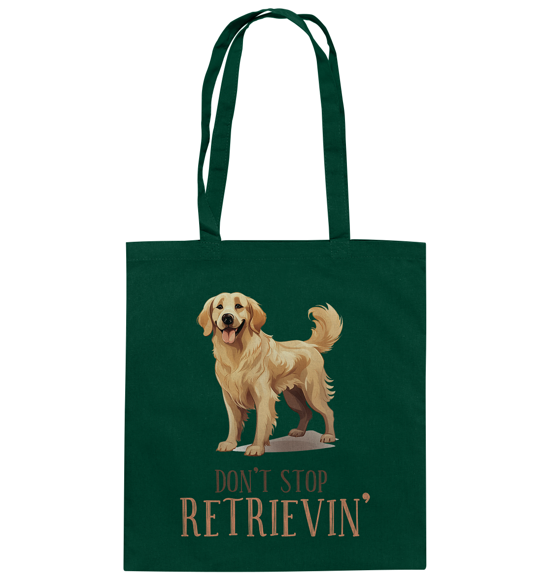 Baumwolltasche "Don't stop Retrievin'" Farbe: Grün| Pawzlove