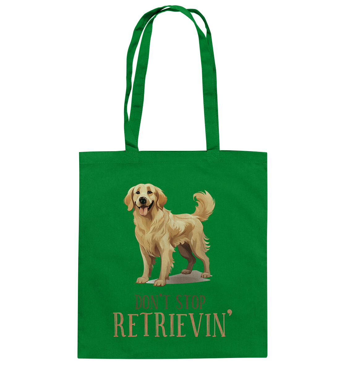 Baumwolltasche "Don't stop Retrievin'" Farbe: Grü| Pawzlove