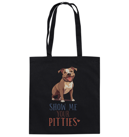 Baumwolltasche "Pitties" Farbe: Schwarz| Pawzlove