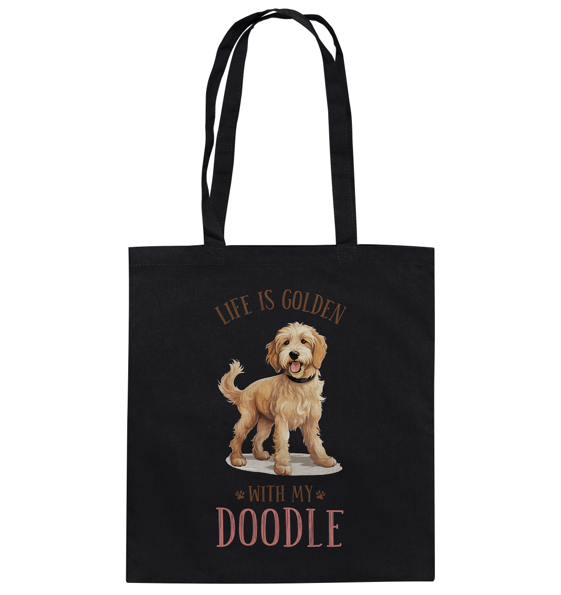 Baumwolltasche "Doodle" Farbe: Schwarz| Pawzlove