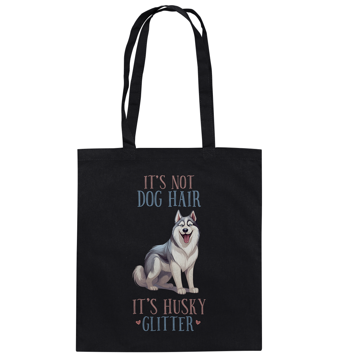 Baumwolltasche "Husky" Farbe: Schwarz| Pawzlove