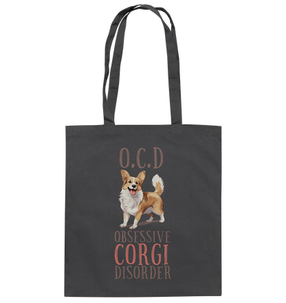 Baumwolltasche "Corgi" Farbe: Grau| Pawzlove