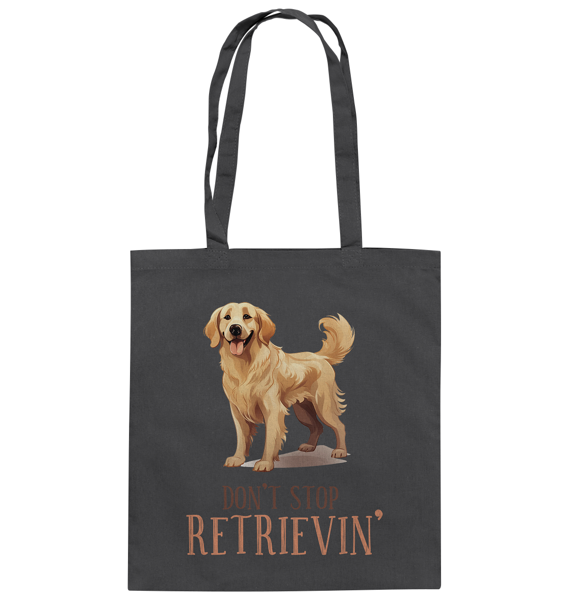 Baumwolltasche "Don't stop Retrievin'" Farbe: Grau| Pawzlove