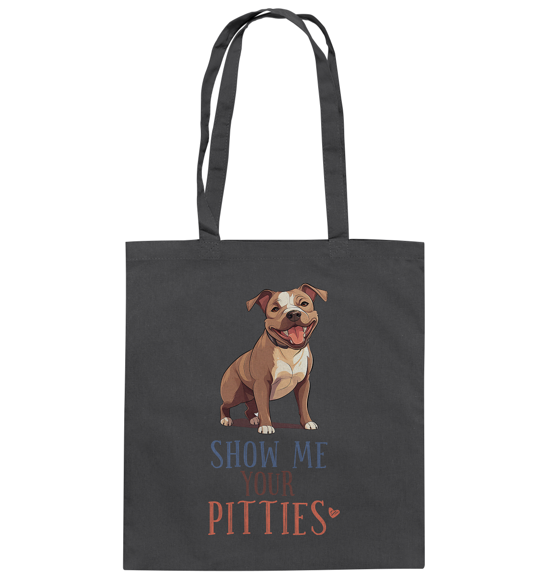 Baumwolltasche "Pitties" Farbe: Grau| Pawzlove