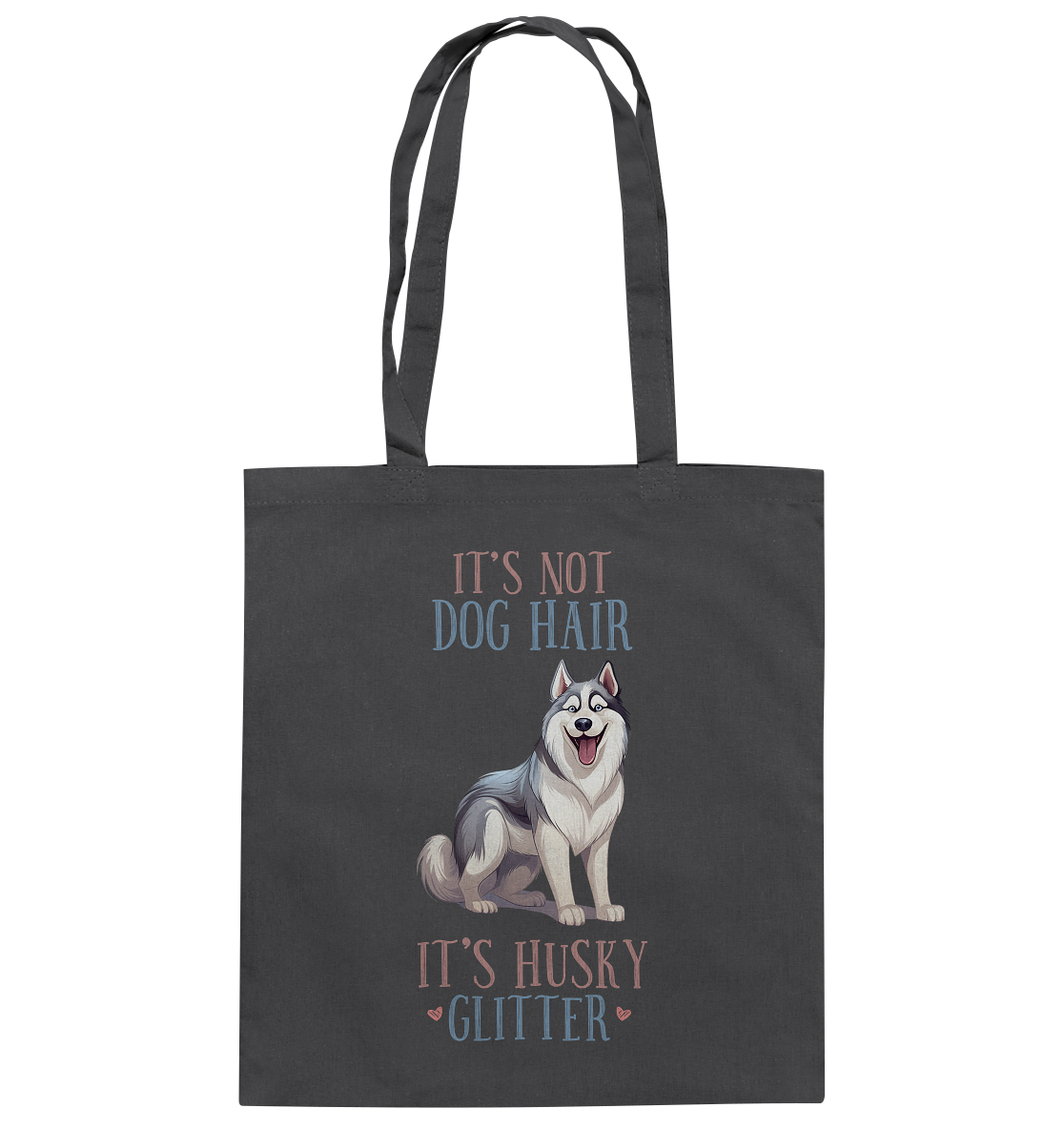 Baumwolltasche "Husky" Farbe: Grau| Pawzlove