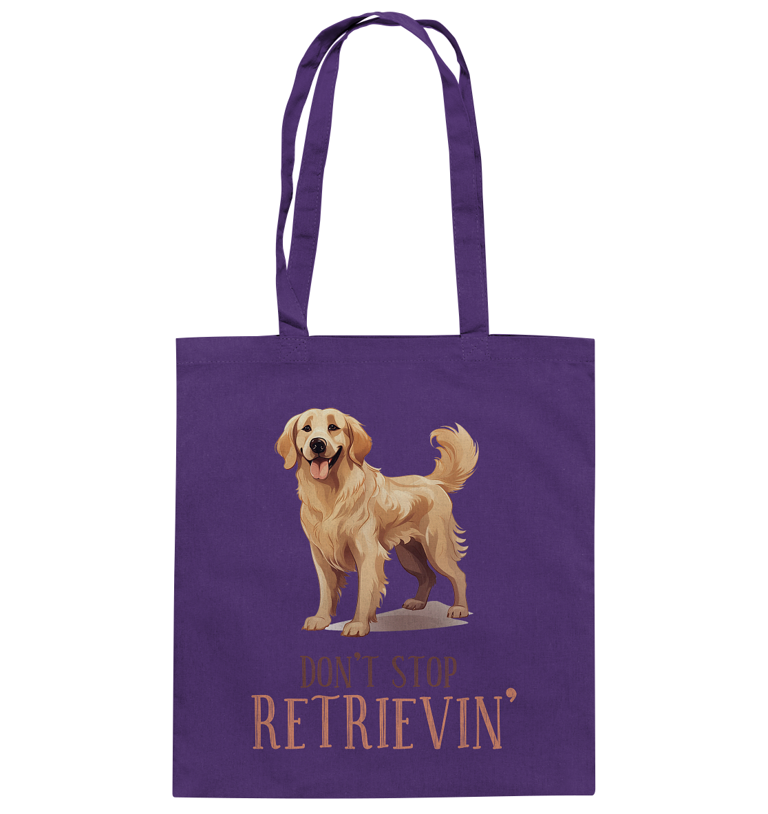 Baumwolltasche "Don't stop Retrievin'" Farbe: Violett| Pawzlove