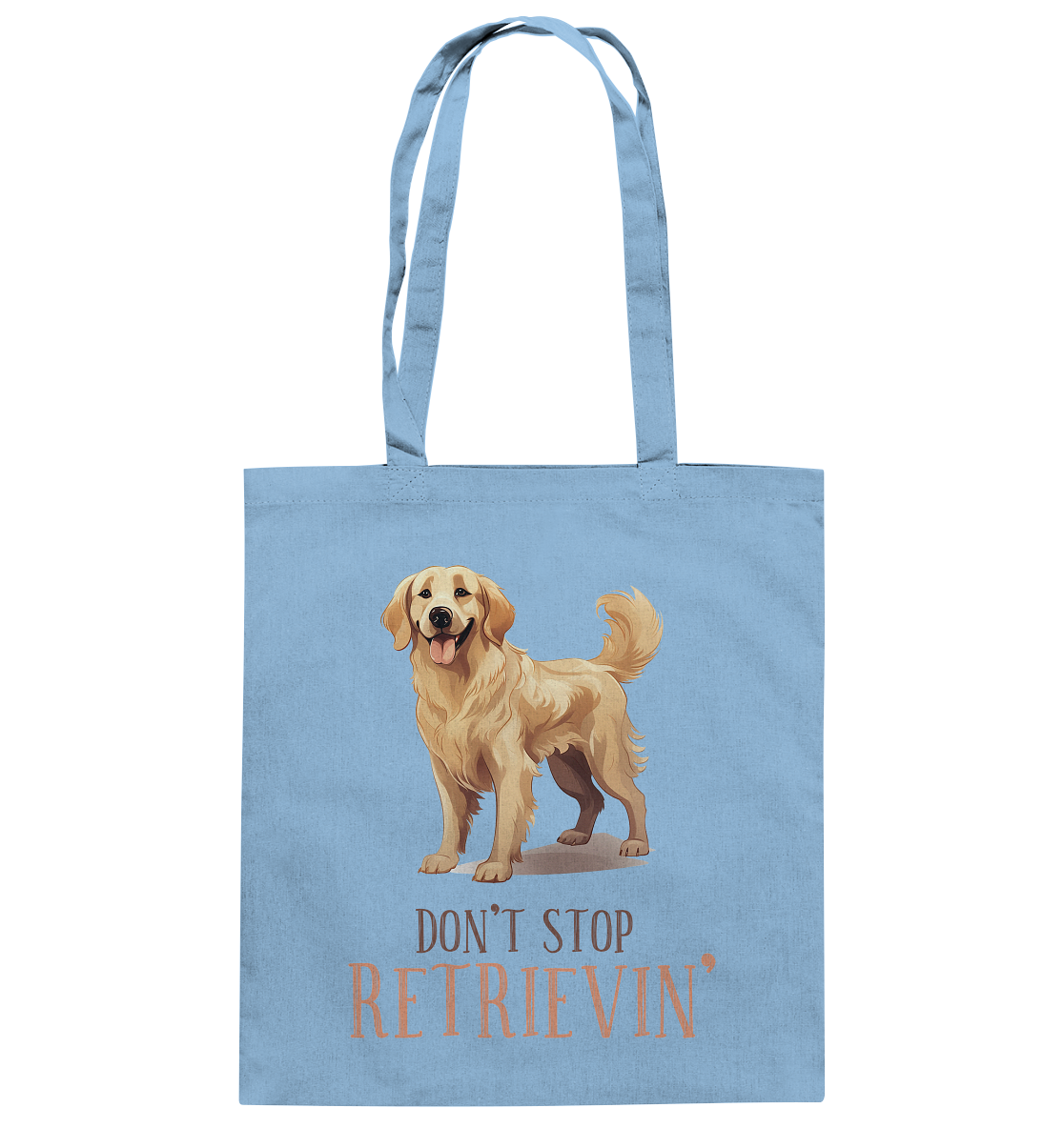 Baumwolltasche "Don't stop Retrievin'" Farbe: Hellblau| Pawzlove