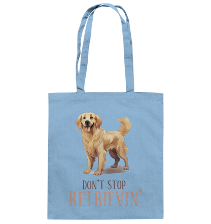 Baumwolltasche "Don't stop Retrievin'" Farbe: Hellblau| Pawzlove