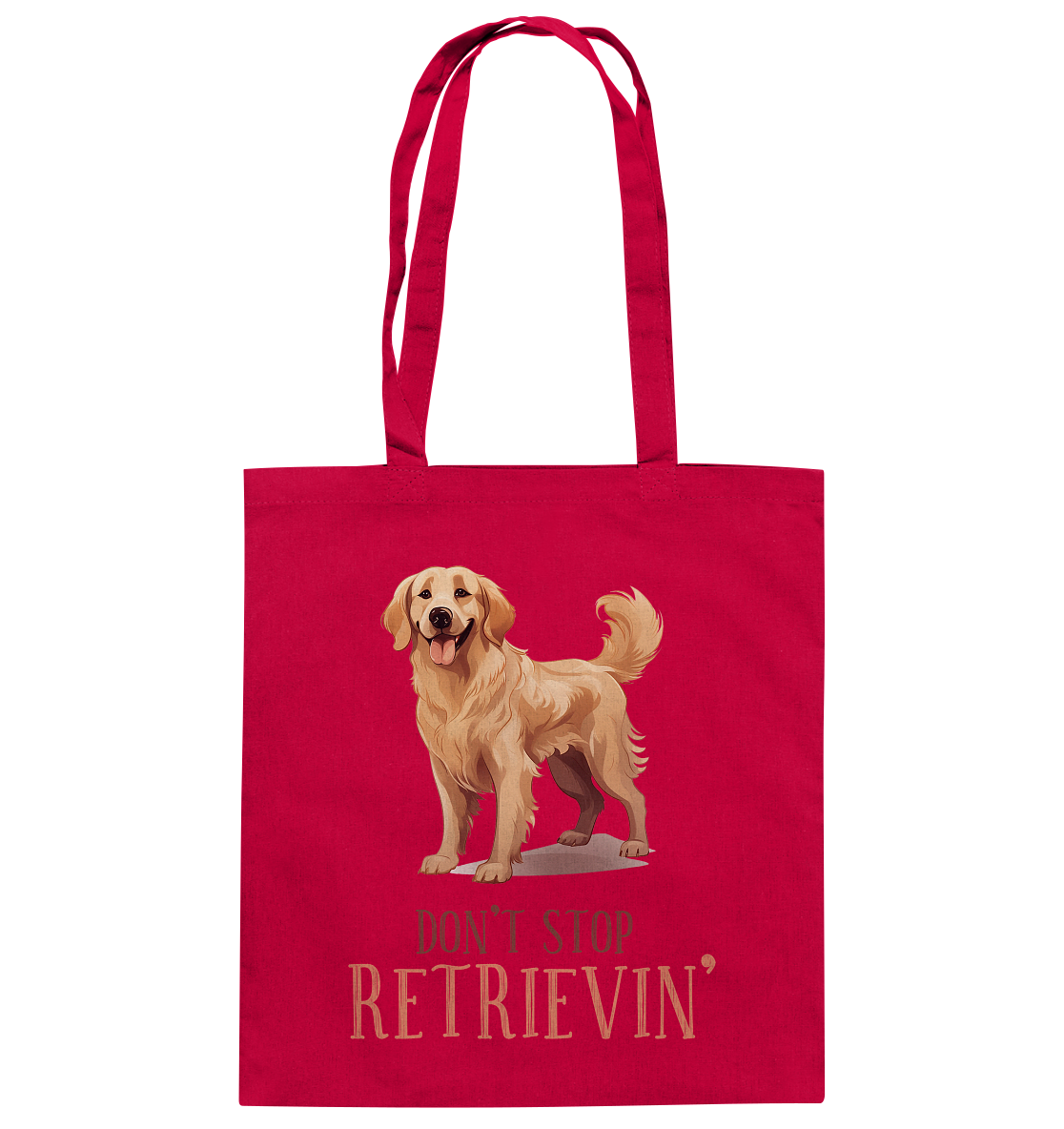 Baumwolltasche "Don't stop Retrievin'" Farbe: Rot| Pawzlove