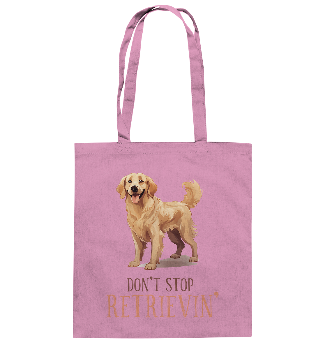 Baumwolltasche "Don't stop Retrievin'" Farbe: Pink| Pawzlove