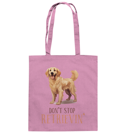 Baumwolltasche "Don't stop Retrievin'" Farbe: Pink| Pawzlove