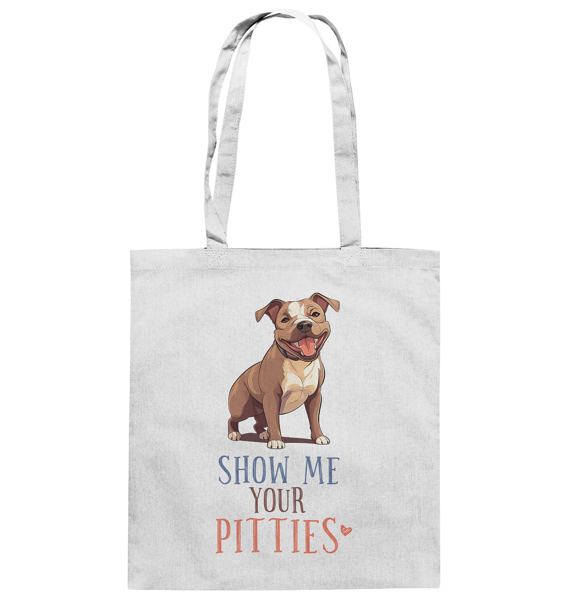 Baumwolltasche "Pitties" Farbe: Weiß| Pawzlove