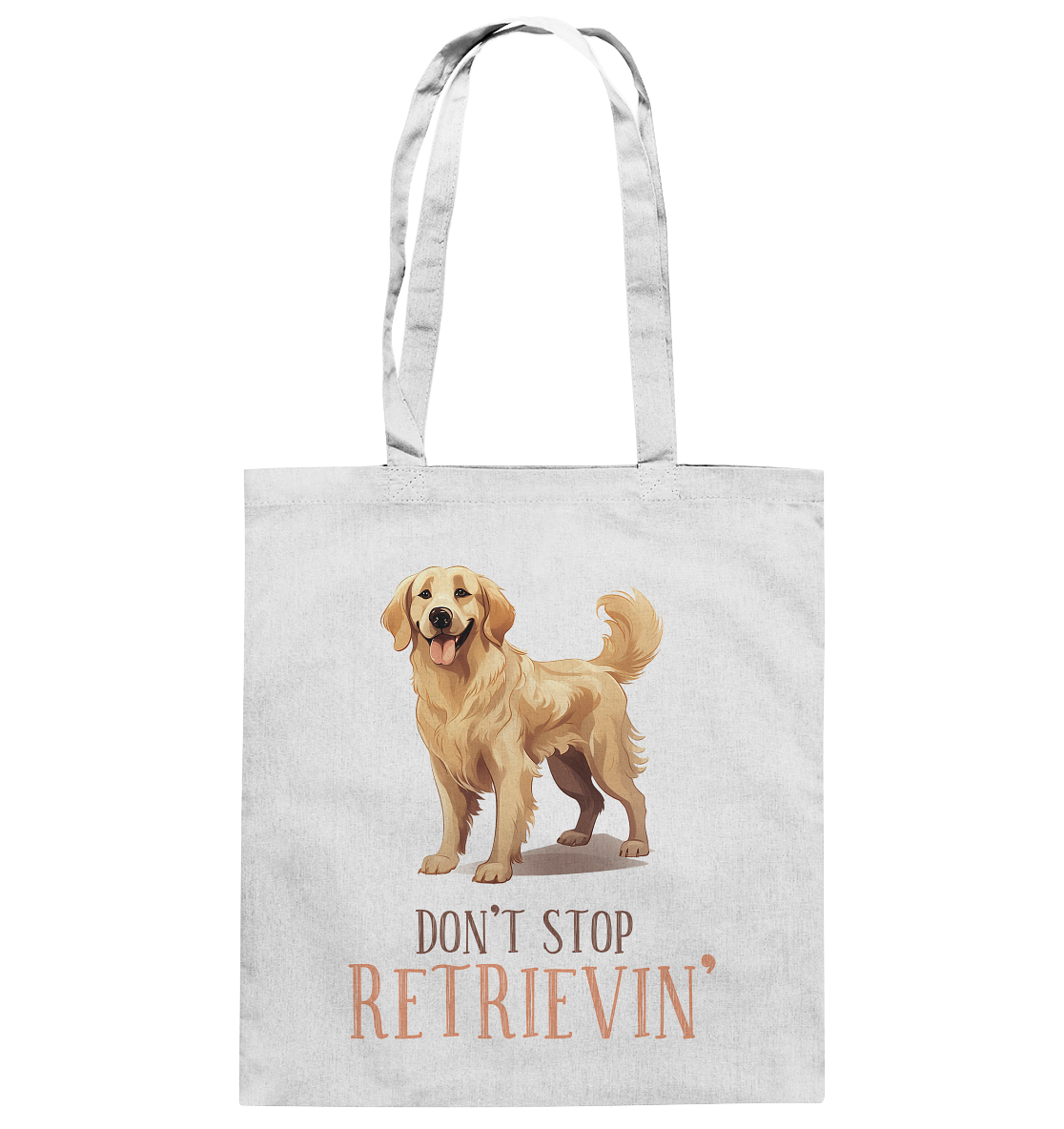 Baumwolltasche "Don't stop Retrievin'" Farbe: Weiß| Pawzlove