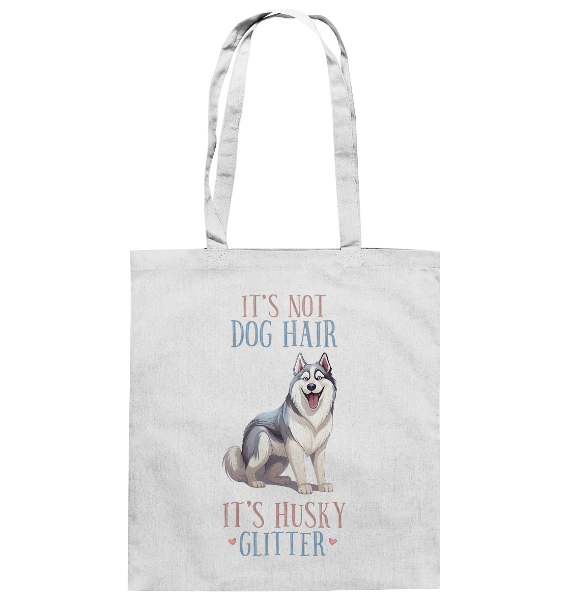 Baumwolltasche "Husky" Farbe: Weiß| Pawzlove