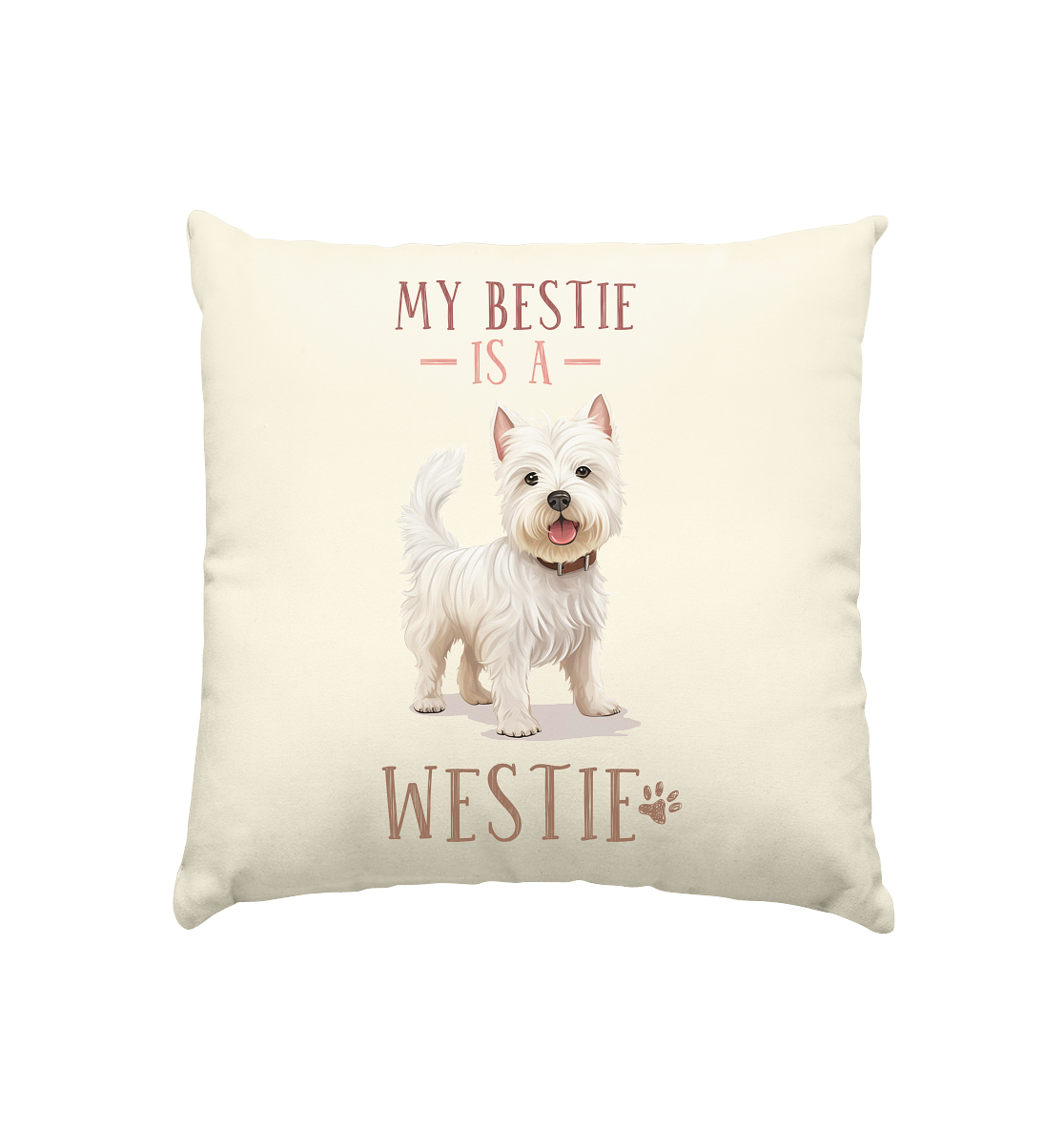 Natur-Kissen "Westie" Farbe: Natur| Pawzlove