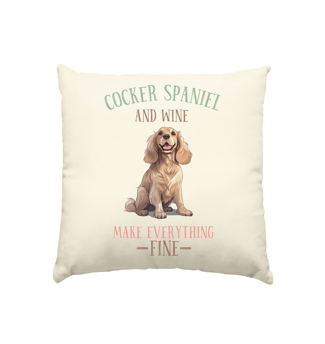 Natur-Kissen "Cocker Spaniel"