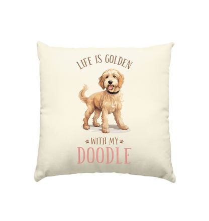 Natur-Kissen "Doodle" Farbe: Natur| Pawzlove