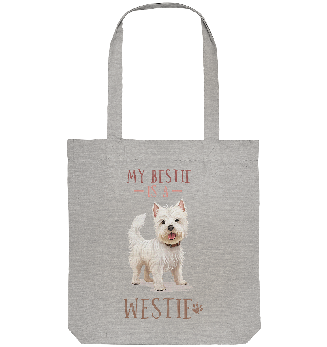 Klassische Tragetasche "Westie" Farbe: Grau| Pawzlove