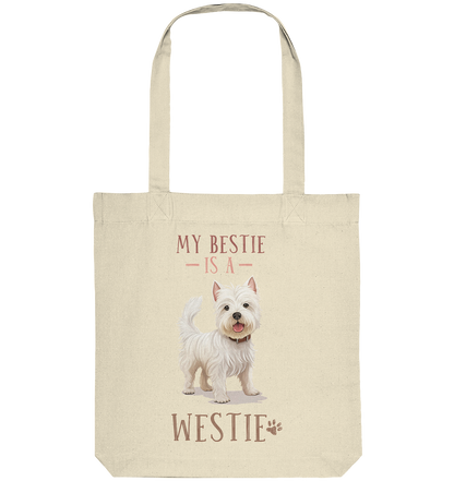 Klassische Tragetasche "Westie" Farbe: Natural| Pawzlove