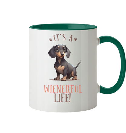 Zweifarbige Tasse "Wienerful Life"