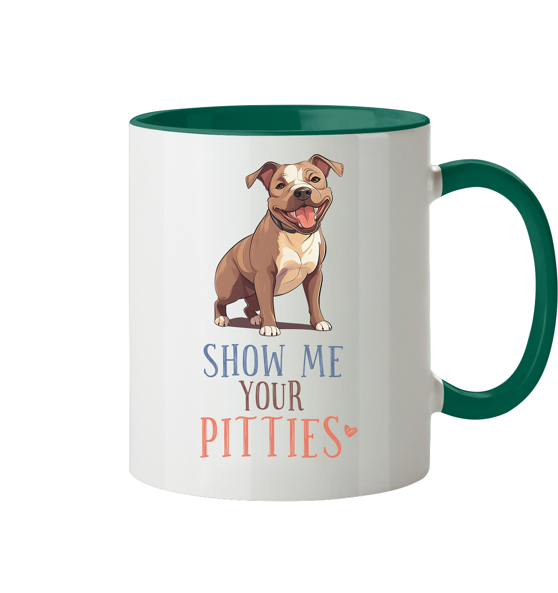 Zweifarbige Tasse "Pitties"