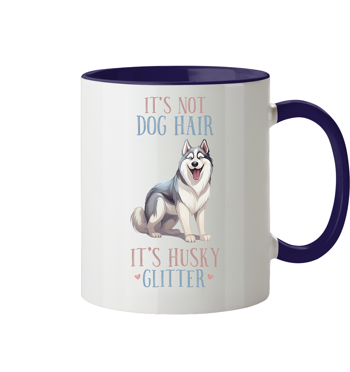 Zweifarbige Tasse "Husky"