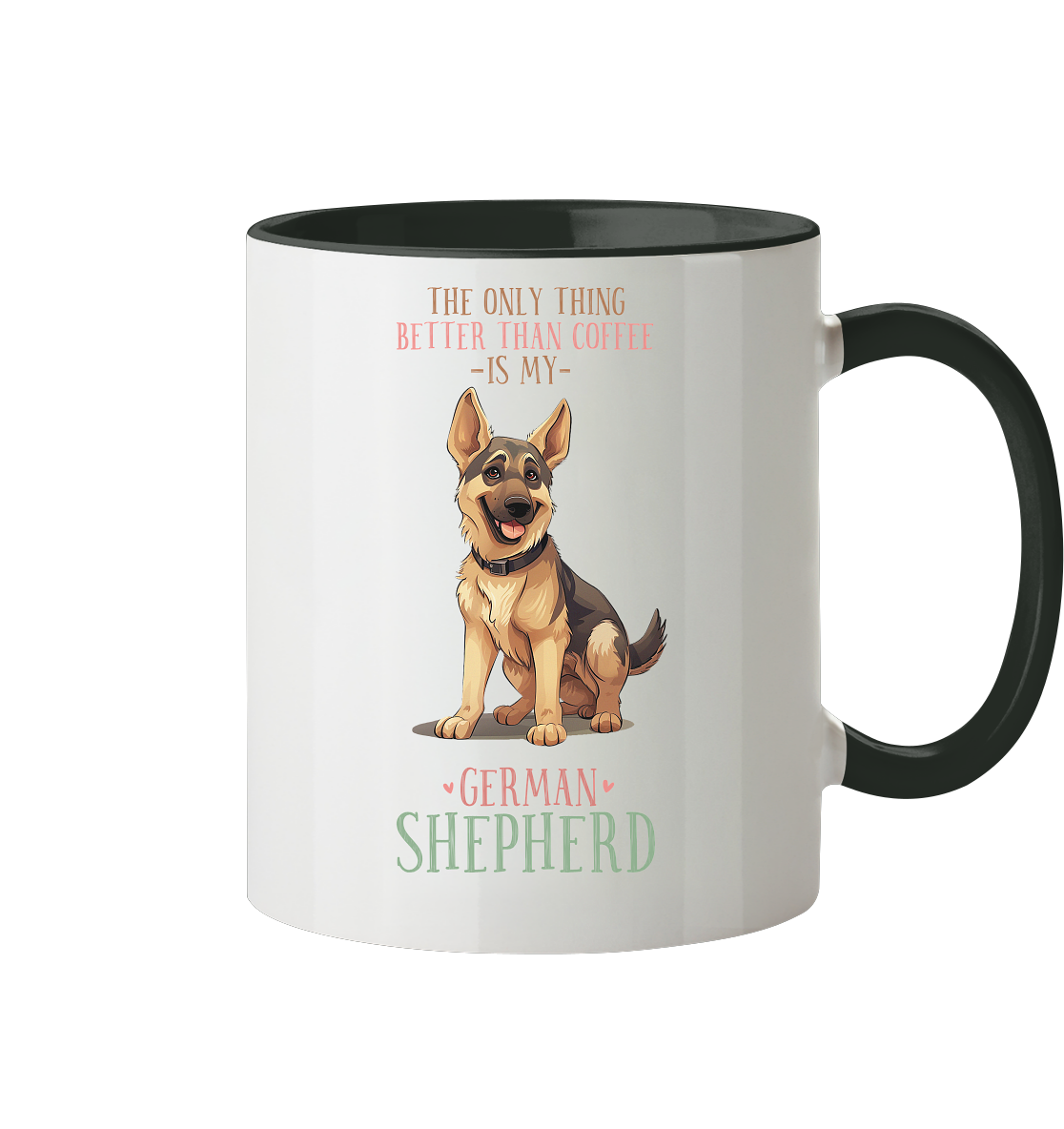 Zweifarbige Tasse "Shepherd" Farbe: Black| Pawzlove