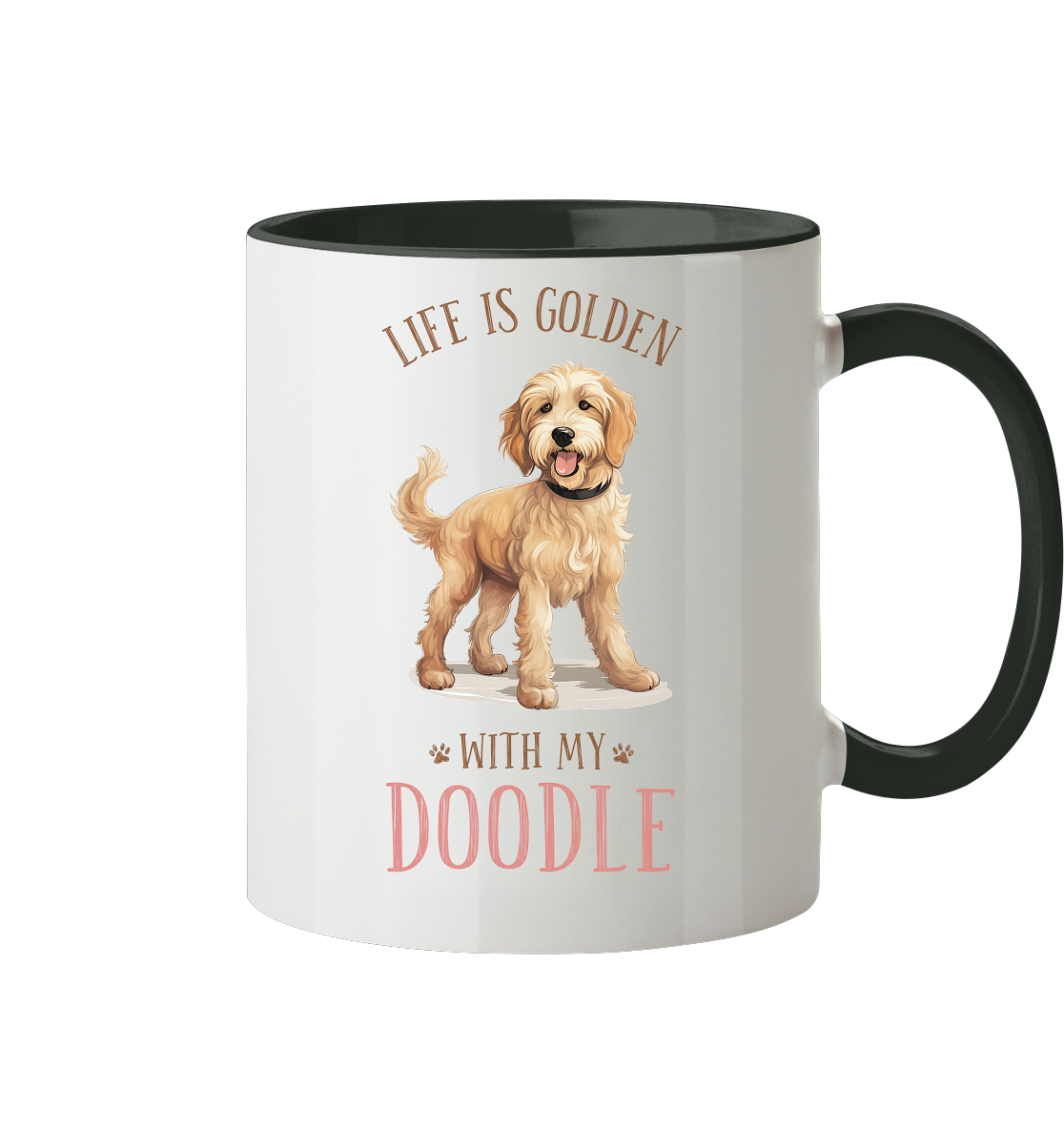 Zweifarbige Tasse "Doodle" Farbe: Black| Pawzlove