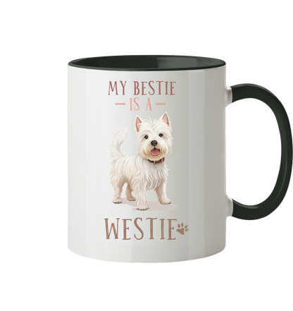 Zweifarbige Tasse "Westie" Farbe: Black| Pawzlove