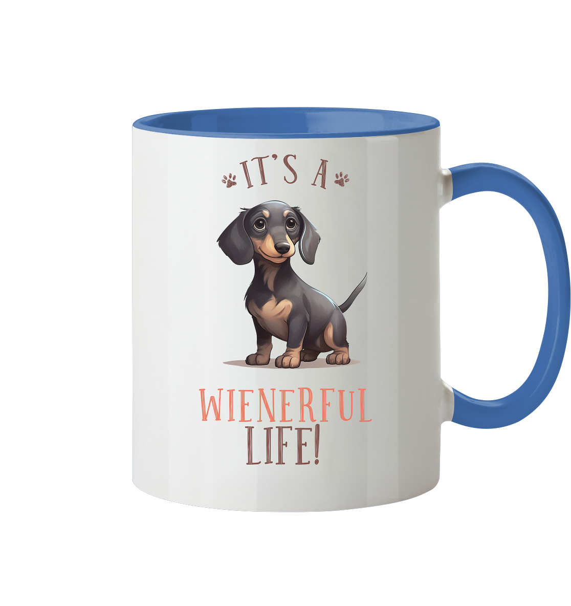 Zweifarbige Tasse "Wienerful Life"