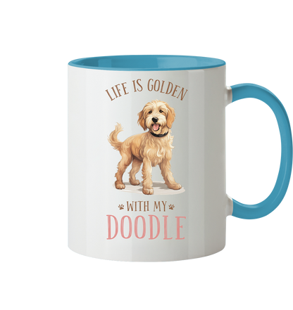 Zweifarbige Tasse "Doodle" Farbe: Hellblau| Pawzlove