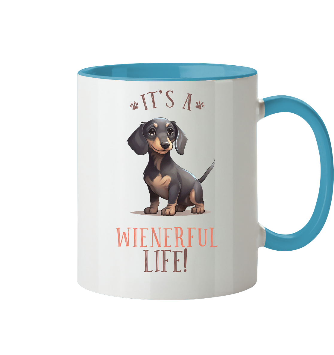 Zweifarbige Tasse "Wienerful Life"