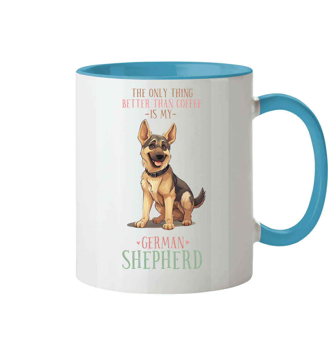 Zweifarbige Tasse "Shepherd" Farbe: Hellblau| Pawzlove