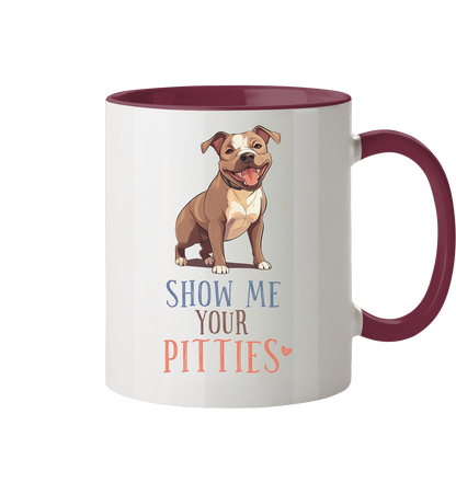 Zweifarbige Tasse "Pitties"