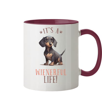 Zweifarbige Tasse "Wienerful Life"