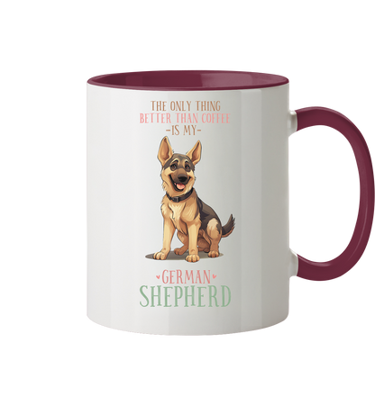 Zweifarbige Tasse "Shepherd" Farbe: Bordeaux| Pawzlove