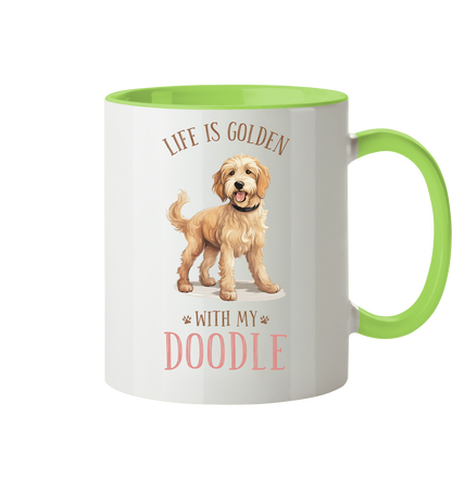 Zweifarbige Tasse "Doodle" Farbe: Hellgrün| Pawzlove