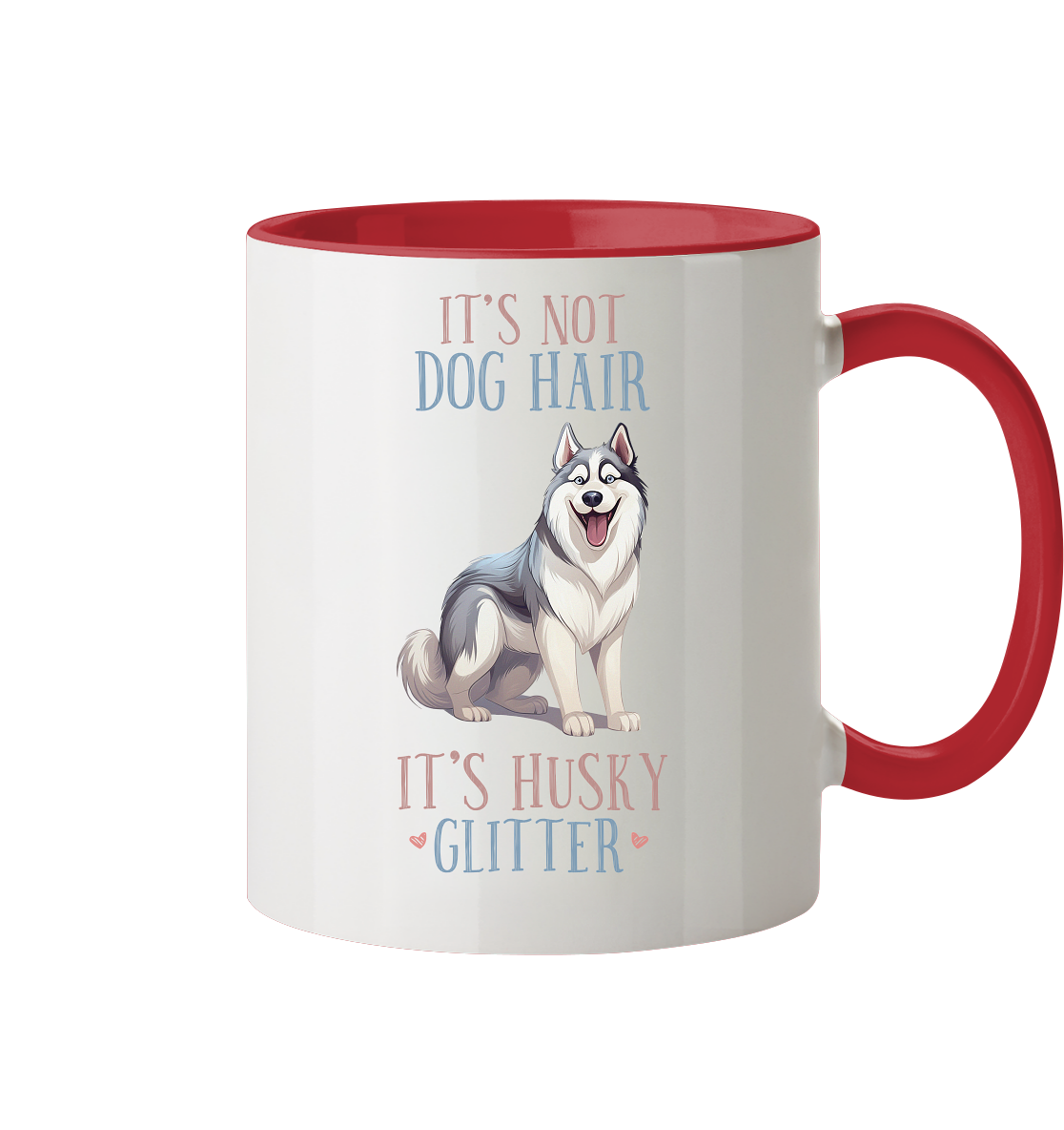 Zweifarbige Tasse "Husky"