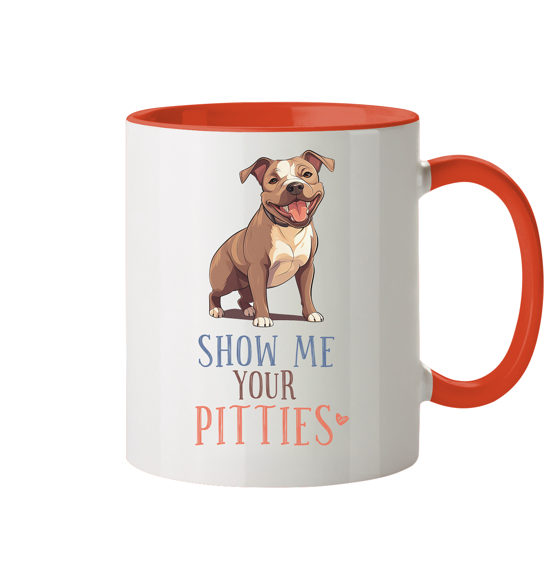 Zweifarbige Tasse "Pitties"