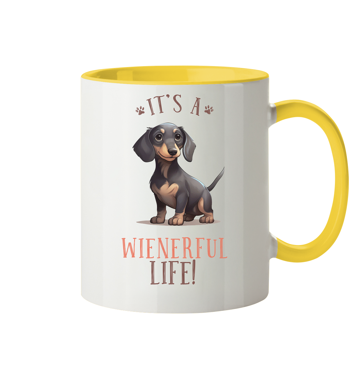 Zweifarbige Tasse "Wienerful Life"