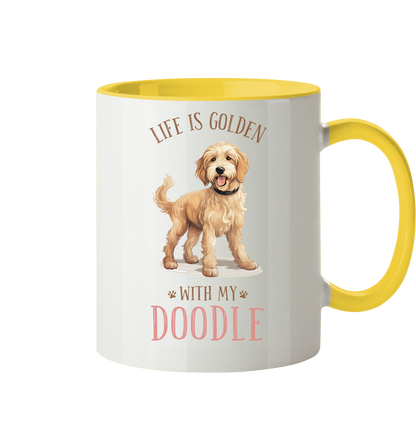 Zweifarbige Tasse "Doodle" Farbe: Hellgelb| Pawzlove