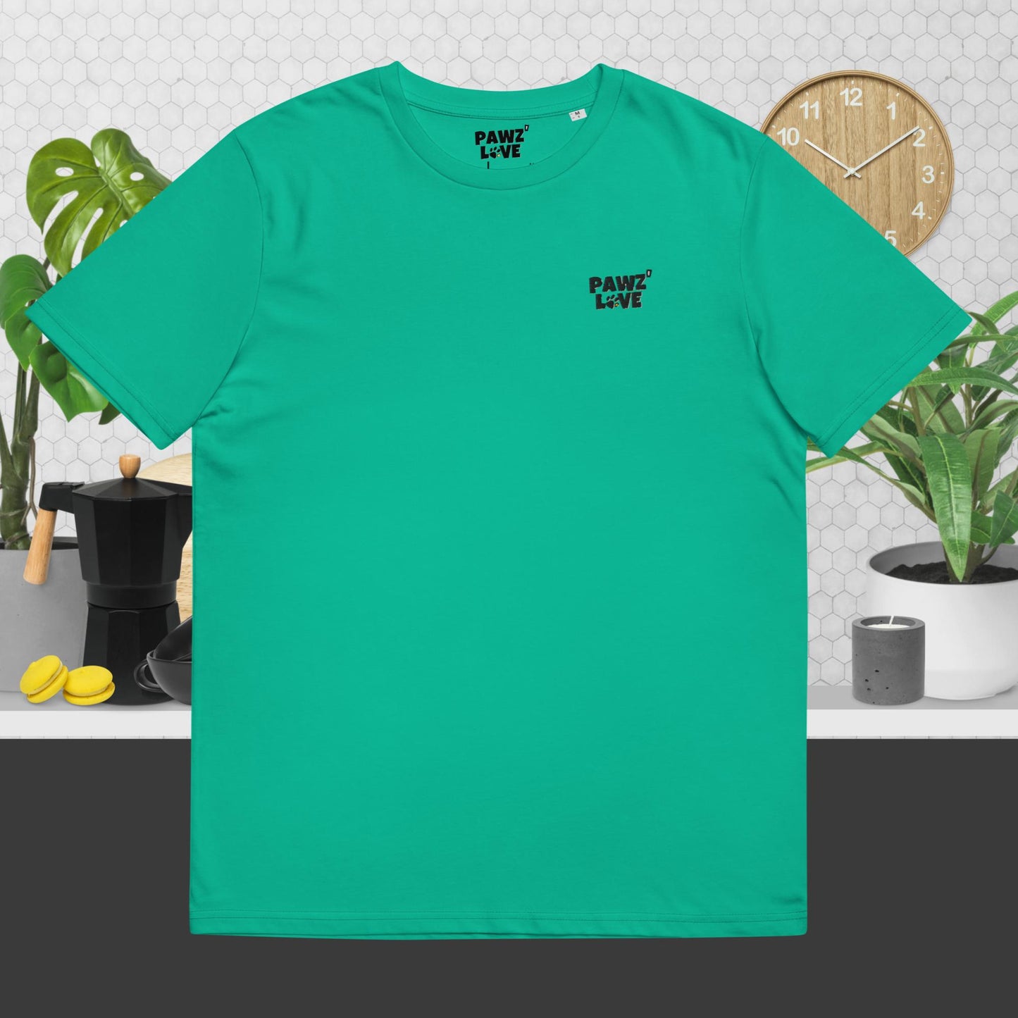 Bio-Baumwolle T-Shirt Farbe: Go Green| Pawzlove